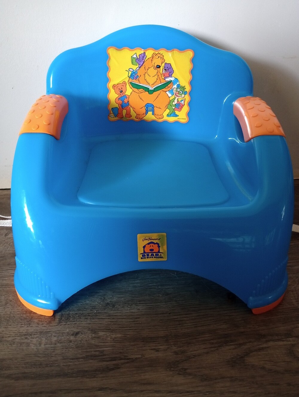 Vintage Bear In The Big Blue Booster Seat